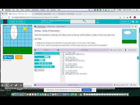 Code.org Unit 3 (Lesson 4:Section 7)