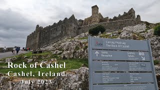 4K Bird&#39;s view of The Rock of Cashel in Cashel, Tipperary County, Ireland
