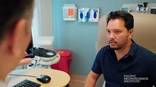 Brain Aneurysm Management | A PNI Minute with Ashkan Mowla, MD
In general, aneurysms are only detected after they have burst although they may sometimes be detected during the course of other tests.
Operating on the arteries of the brain may feel scary but there have been tremendous advances in the way that aneurysms are surgically treated. The interventional neuroradiologist has several options for treating the aneurysm from the inside of the blood vessel based on the patient’s status. These kinds of surgery, called endovascular neurosurgery or embolization, are performed using the minimally invasive microcatheter-based approach mentioned earlier. In this way, aneurysms can be treated by coiling, stent coiling, flow diversion, or balloon remodeling. In all these methods, the aim is to prevent blood from pooling in the aneurysm and causing blood clots. The deposited wire coils or cages help to cut off the blood’s access to the aneurysm so that it can flow normally through the blood vessel.
Accepting new patients: 424-212-5361 Brain Aneurysm Management | A PNI Minute with Ashkan Mowla, MD