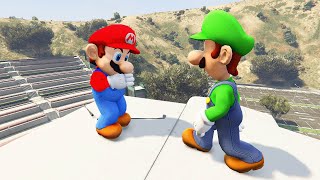 Gta 5 Mario Vs Luigi Ragdolls Compilation Ep.7 Euphoria Physics Funny Moments
