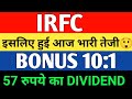 IRFC LATEST NEWS | RVNL NEWS TODAY | MARKET SUPPORT