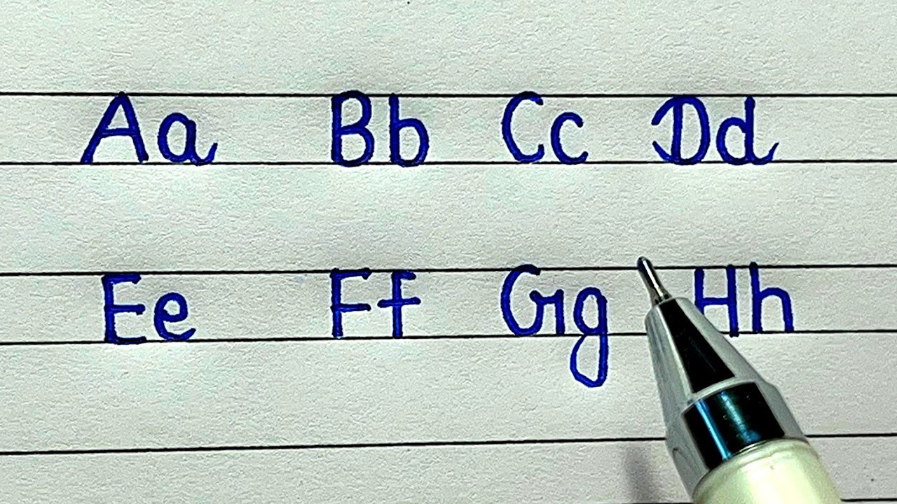 English alphabet practice for good handwriting | How to write english ...