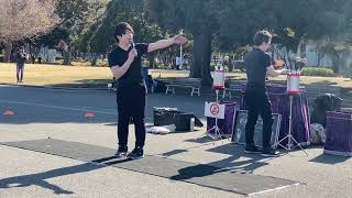 桔梗ブラザーズ　大道芸　シルクドソレイユ　大技連発　Japanese street performance amazing skills