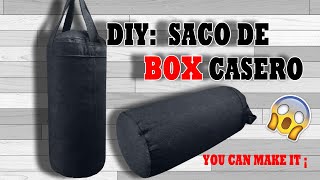 como hacer saco de BOXEO en casa.👍 How to make a PUNCHING BAG at home✔