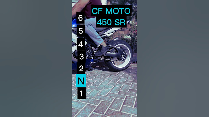 Maximum speed for each gear on a CF MOTO 450 SR