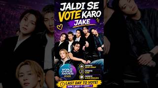 BTS Wins KM Chart Awards Last Day to Vote for BTS at World Choice Awards 2026 #shorts #shortsfeed