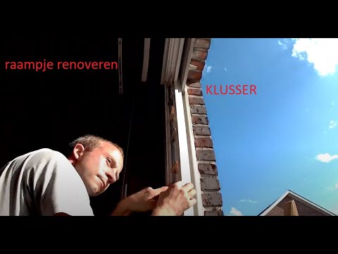 koen haha de klungel - Het rubber van een pvc raam vervangen