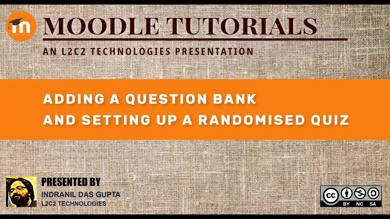 [Moodle LMS Tutorial] Question Bank and randomised quiz setup - YouTube