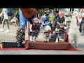 Ecuadorian Otavalo Imbabura One Man Band Busker Puppet pan flute music, real talent despacito MUSIC