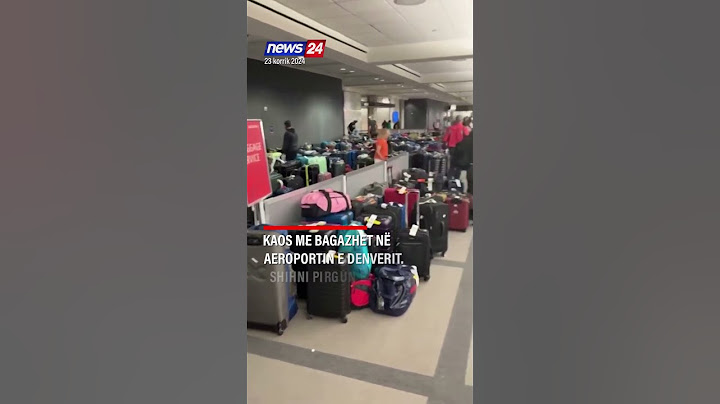 Kaos me bagazhet në aeroportin e Denverit. Shihni pirgun e madh me valixhe
