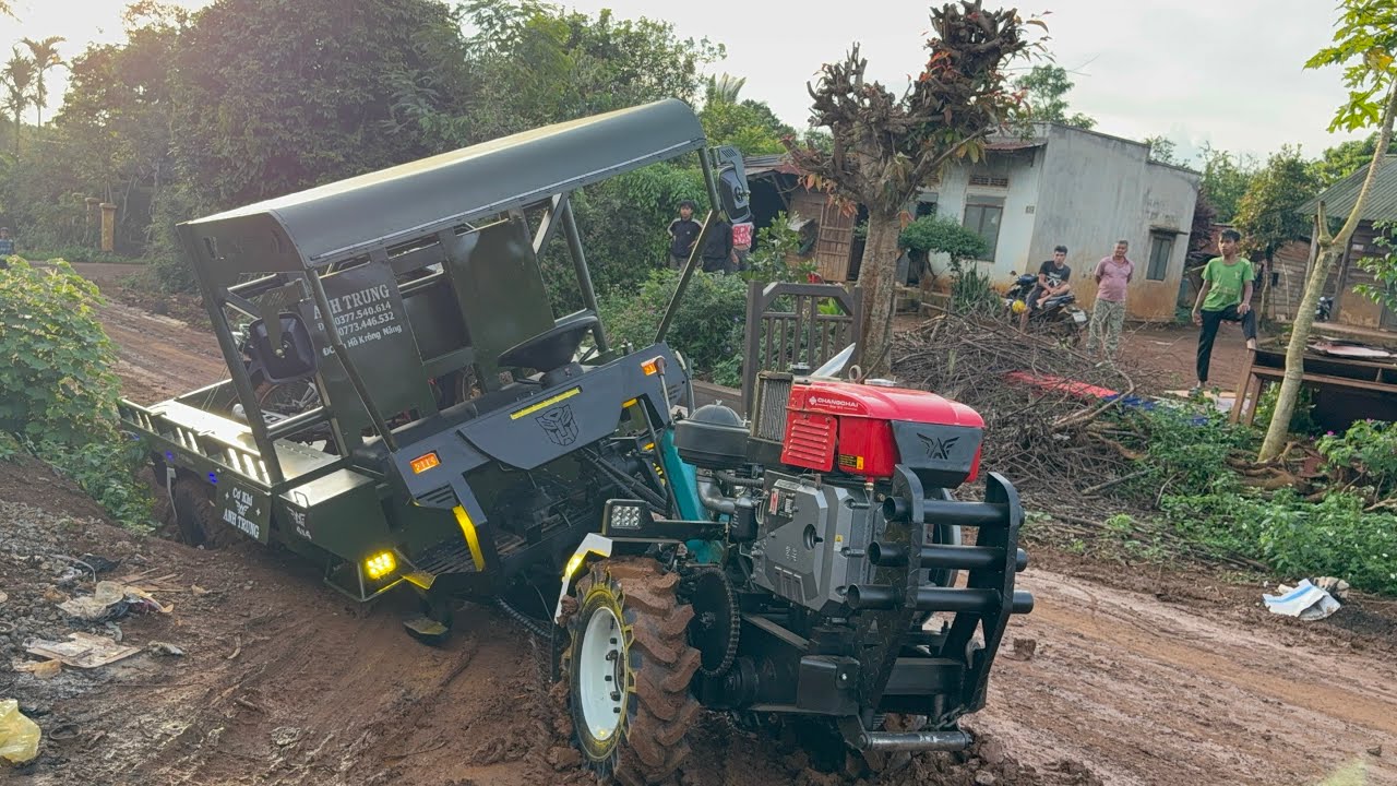 Mới giao mà rớt xuống hố máy changchai 40 độ két nước cơ khí Anh Trung