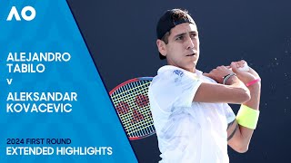 Alejandro Tabilo v Aleksandar Kovacevic Extended Highlights | Australian Open 2024 First Round