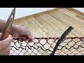 【漁師】網をロープに仕立てる