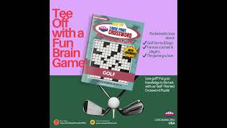 Golf Crossword  #wordpuzzlegame #crosswordpuzzles #crossword #games #logicpuzzles #etsyshop #puzzle