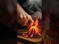 He Cut a VOLCANO in HALF #shorts #volcano #cuttingasmr #ai