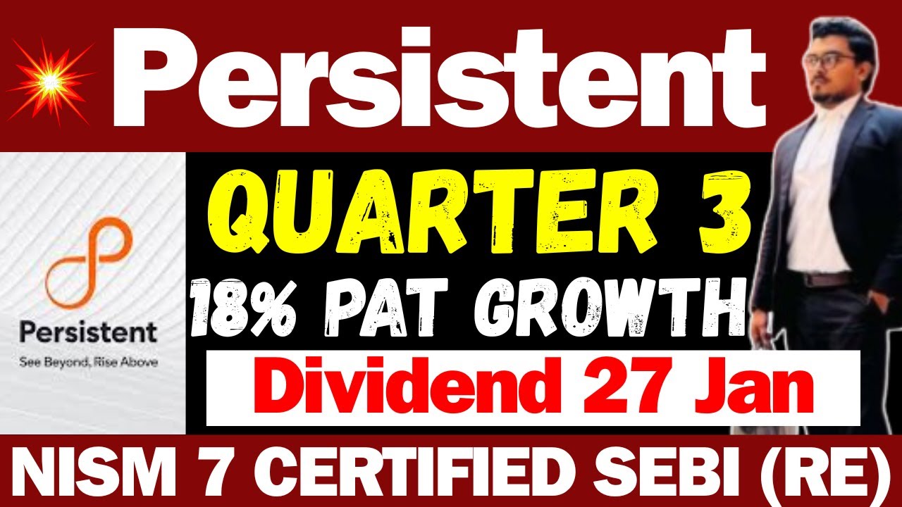 आज Persistent Q3 Result आगया | Persistent Systems Results Today | Persistent Share Latest News