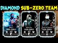 MK Mobile. Diamond Sub-Zero Team is OP? Who Is The Best Sub-Zero?