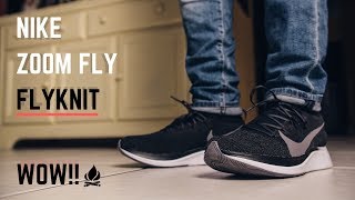 zoom fly flyknit on feet