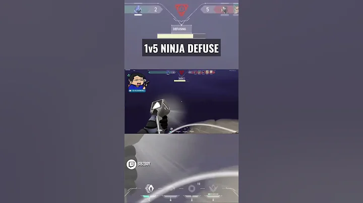 1v5 NINJA DEFUSE! #shorts #valorant #omen #twitch #gaming #haven #noob