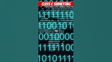 What is Class C Subnetting ? Learn in 1 minute #Shorts