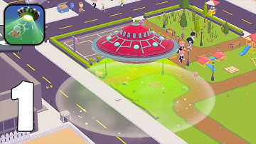 Alien Invader: UFO Game - Part 1 Idle UFO Commander - Gameplay Walkthrough(Android, iOS)