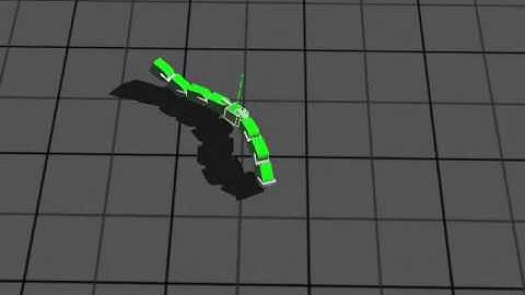 Heterogeneous Controllers (Generation 272) in Modular Snake-like Robot