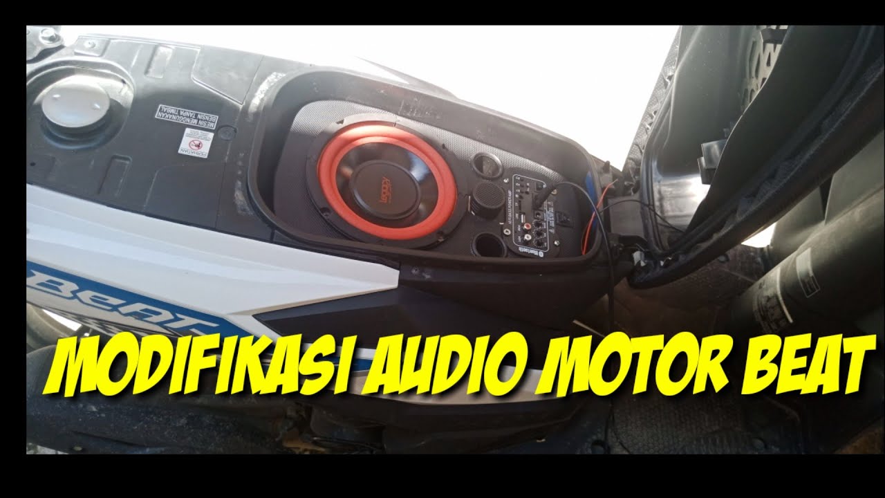 Buat Audio Di Bagasi Motor Beat New Fi Youtube