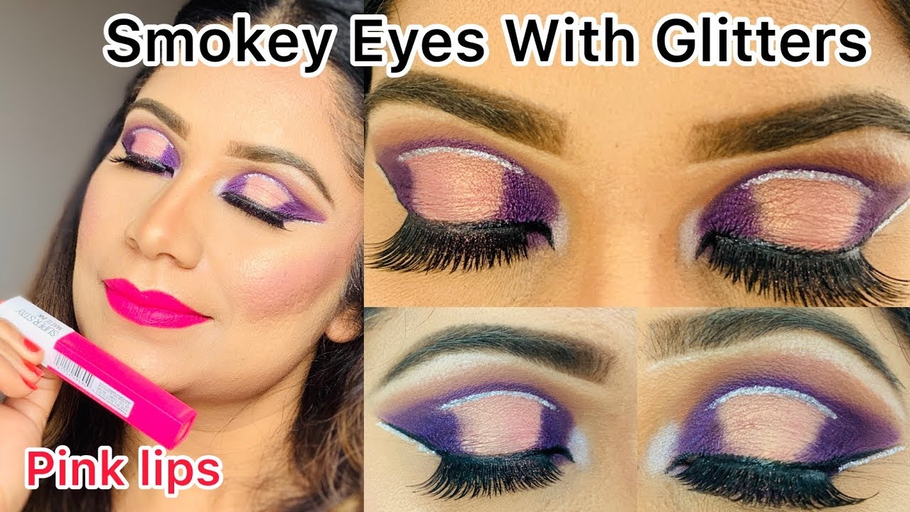 Eid Special Look | Purple Pink Eye Look | Glitter Cut Crease | Jacklyn Hill Palette Look |