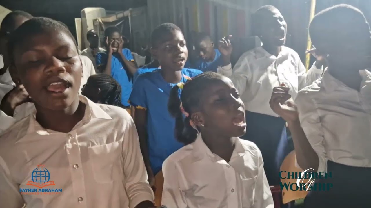 Rev. Abraham Sackey in worship with Children that will touch your heart. Children of Worship 