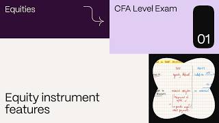 Equity instrument features (for the CFA Level 1 exam)