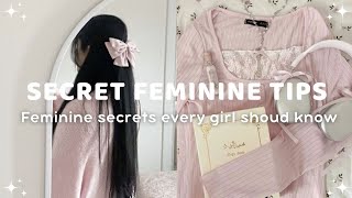 Secret Femininity Hacks You NEED to Know! 🌷🎀✨️ || How to be Feminine Girl