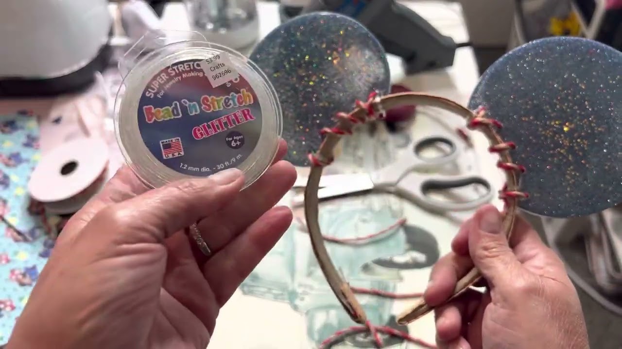 How to make glitter epoxy Disney ears
