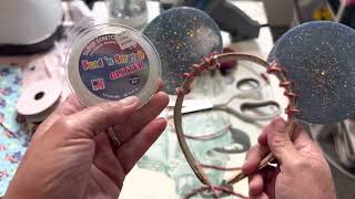 How To Make Glitter Epoxy Disney Ears