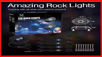 Great product -  MICTUNING RGB LED Rock Lights with Upgraded APP Bluetooth Controller, Timing Functi