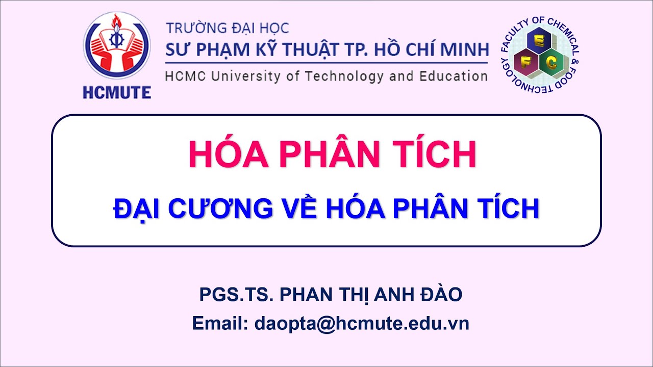 HÓA PHÂN TÍCH  3 TC  GIỚI THIỆU