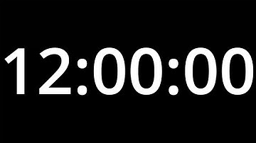12 HOUR  TIMER - No Sound - Full HD 1080p - COUNTDOWN