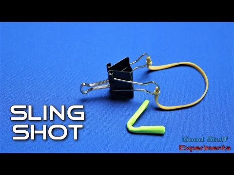 How to Make a Slingshot using Paper Binder/Paperclip
