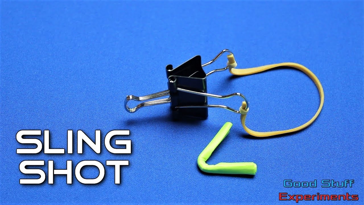 How to Make a Slingshot using Paper Binder/Paperclip YouTube