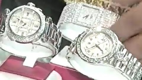 Jacob The Jeweler showing some high quality diamonds