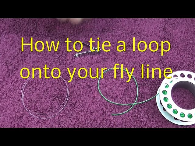 Tie a loop to the end of your fly line - Quick and easy! 