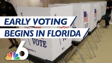 Early Voting Begins in Florida | NBC 6