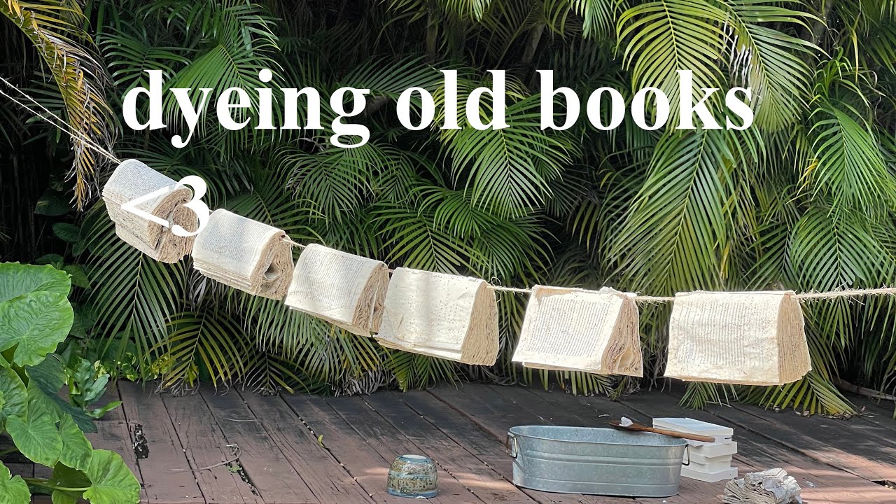 studio vlog 2: dyeing old books / asmr / small candle business / cozy art home vlog/ cleaning studio