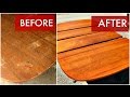 Refinish a Mid Century dining table