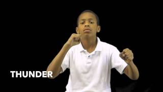 Learn How to Sign the Word Thunder