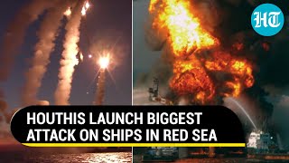 Biggest Houthi Attack In Red Sea; '50 Merchant Vessels Face Missile And Drone Strikes' | Watch