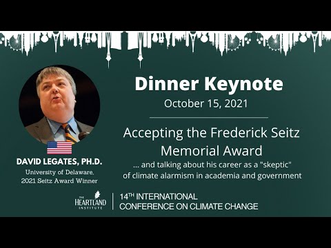 David Legates Accepts Frederick Seitz Award