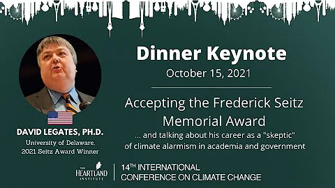 David Legates Accepts Frederick Seitz Award, Talks...