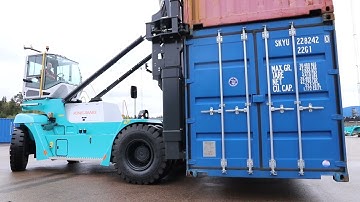 Konecranes empty container handler double box stacking