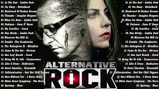 Alternative Rock 90s 2000 Hits  Evanescence Linkin Park Metallica Green Day Coldplay Creed