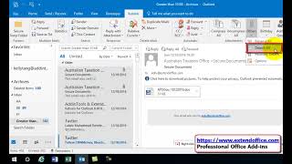 How to get all attachments from archived emails in Outlook